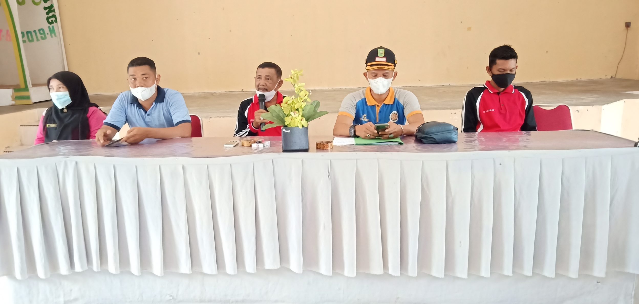 Kades bersama BPD Sambut Tim Penilai Kecamatan